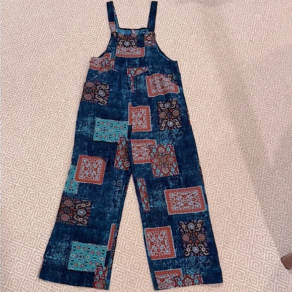 Patchwork design Overalls - Picture 1 of 8